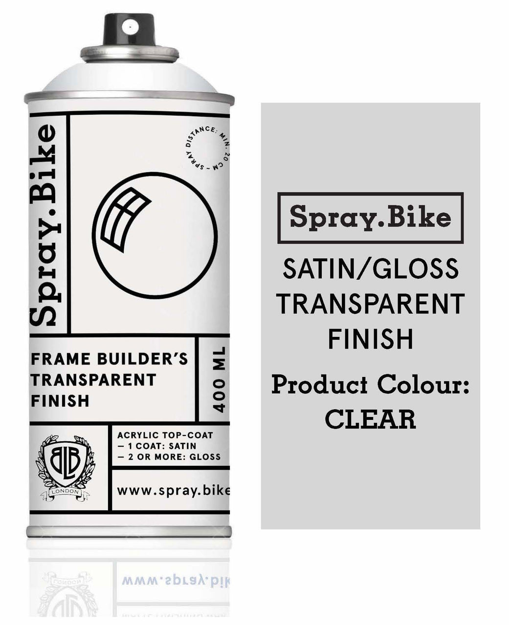 Frame Builder's Transparent Finish - Satin / Gloss - 400ml